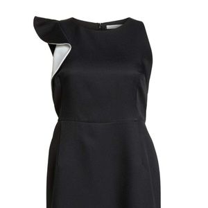 COOPER ST Contrast frill flare dress plus size 14W